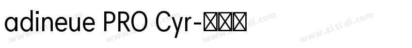 adineue PRO Cyr字体转换